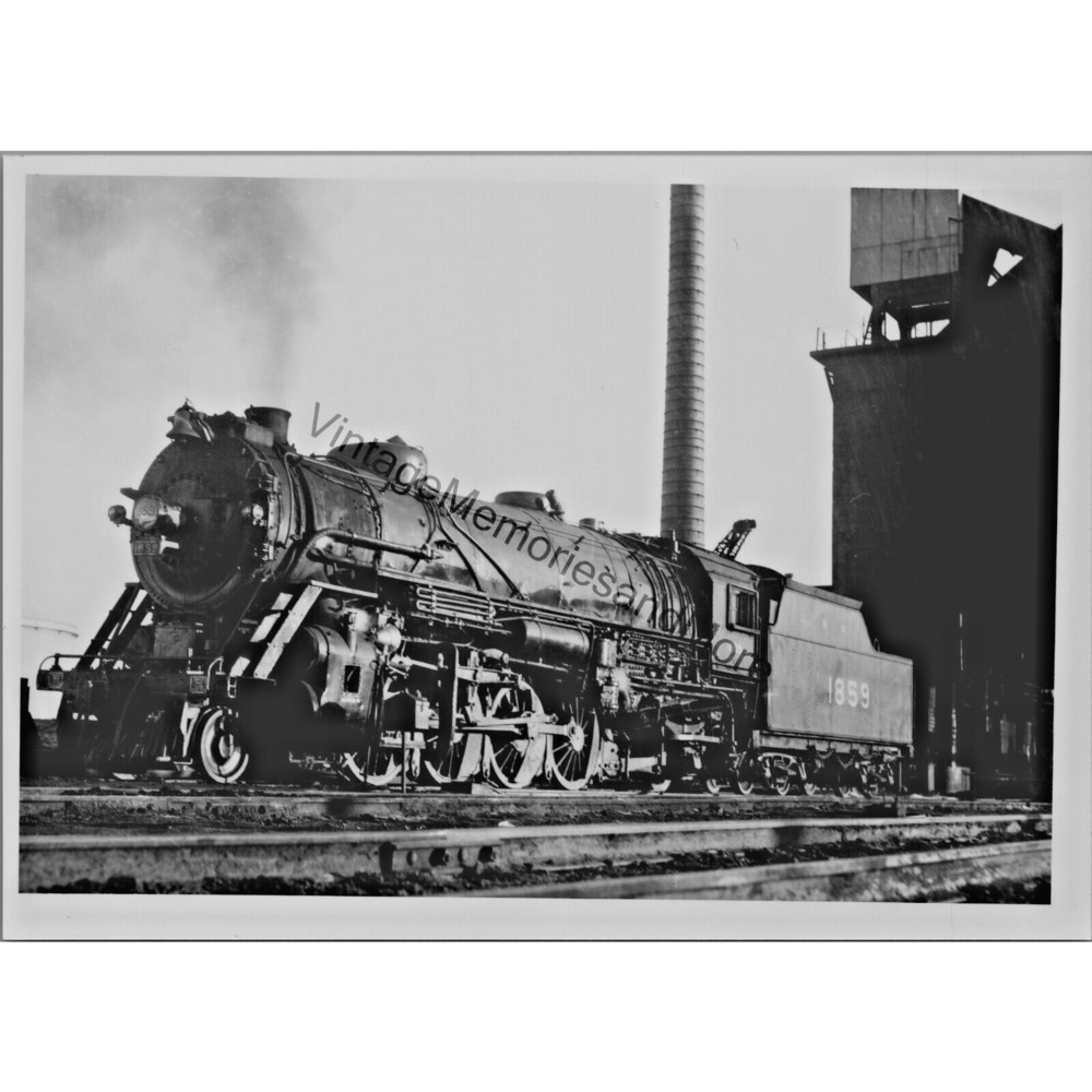 Vtg Louisville & Nashville Railroad 1859 Steam Locomotive 5"X7 Real Photo T2-116